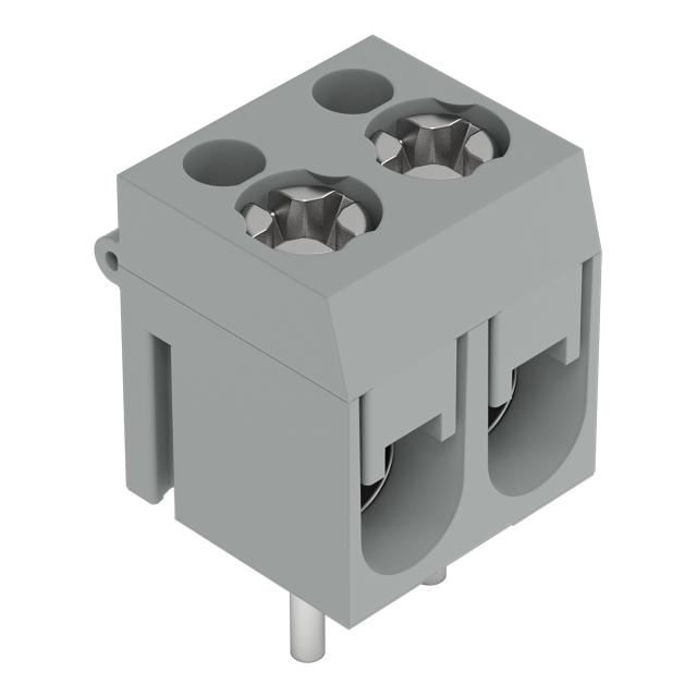 Złączka śrubowa do płytek drukowanych 2‑torowa szara raster 5mm 237‑102 /100szt./ WAGO