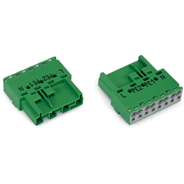 WINSTA wtyk 4-torowy zielony kodowanie Q