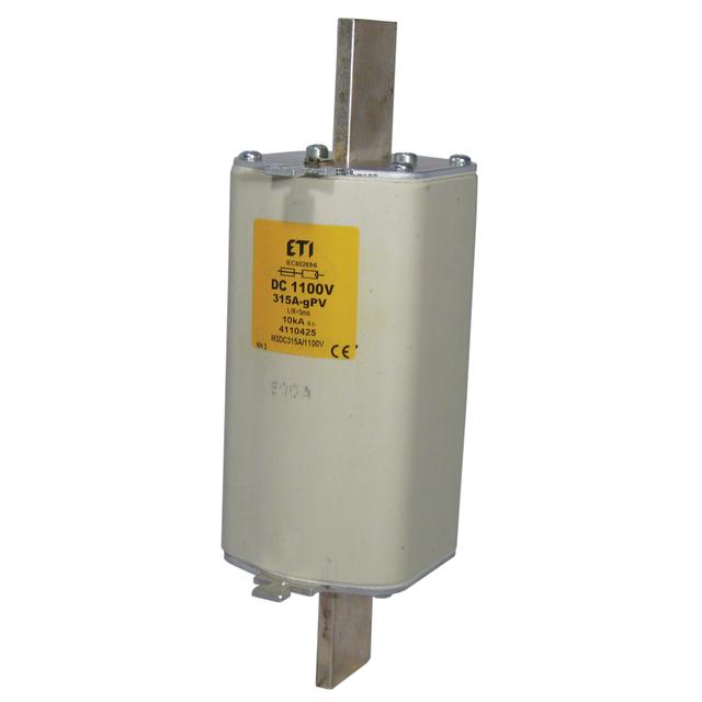 Wkładka topikowa 1 DC 1100V z wybijakiem do stos. w podst. bezp. PK1 XL/1200V M1XL gPV 100A 1100V-K DC 004110433 ETI