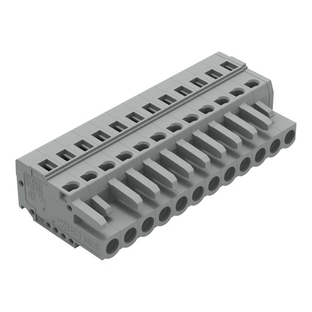 Gniazdo MCS‑MIDI Classic 12‑biegunowe szare raster 5mm 231‑112/026‑000 /25szt./ WAGO