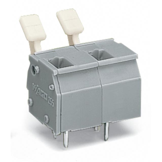 listwa zaciskowa do pł. drukowanych 2-bieg. szara raster 10/10,16 mm