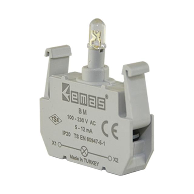 Element podświetlający do przycisków B LED 100-230V AC/DC żółty