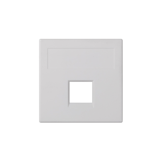 Simon Connect Płytka S500 1x RJ bez osłon NEXANS czysta biel
