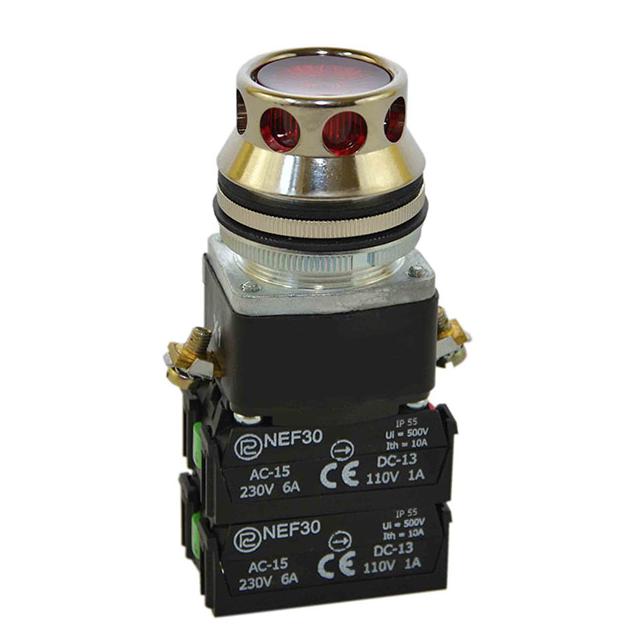 Przycisk NEF30-KL3XY/24V czerwony W0-NEF30-KL 3XY C PROMET
