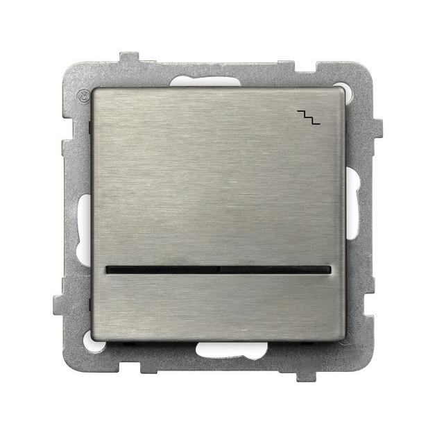 SONATA STAL INOX Łącznik schodowy z podświetleniem niebieskim kolor stal inox ŁP-3RMS/m/37 OSPEL