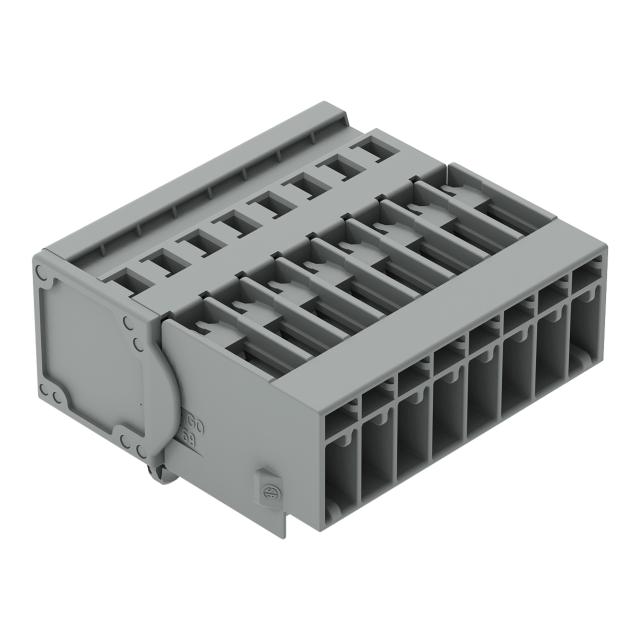 X-COM wtyk 8-biegunowy szary raster 5 mm /25szt./ WAGO