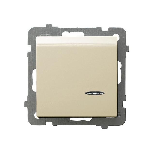 AS Łącznik hotelowy z podświetleniem pomarańczowym kolor ecru ŁP-15GS/m/27 OSPEL