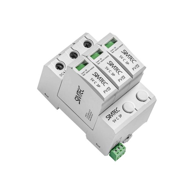 Warystorowy ogranicznik przepięć do instalacji fotowoltaicznych SV C 3P SIMTEC szary, typ 2; PV; SIMET