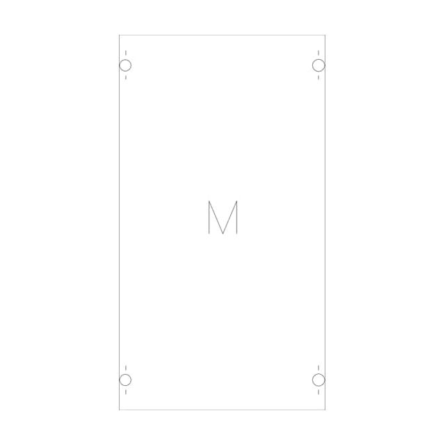 1M00A Pole rozdzielcze na szerokość 1 kolumny