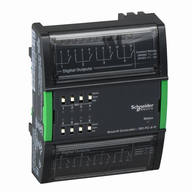 AS-P, moduł wyjść cyfrowych 8DO (przekaźnikowe typu C), nastawa ręczna, wymaga podstawy TB-IO-W1 SXW