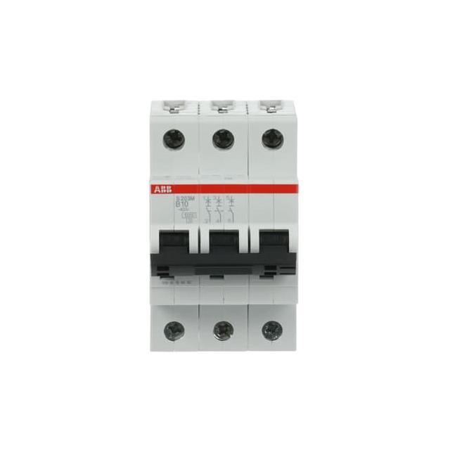 S203M-B10 Wyłącznik nadprądowy 10kA 3P B10A 2CDS273001R0105 ABB