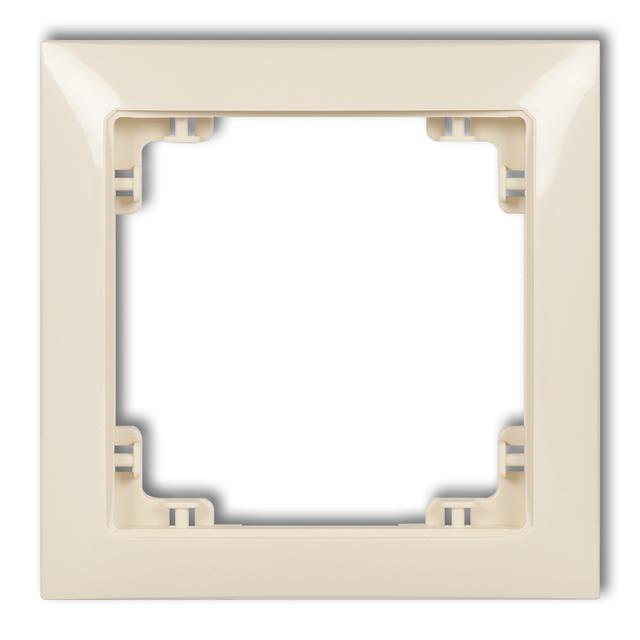 DECO Ramka uniwersalna pojedyncza z tworzywa DECO Soft beżowa
