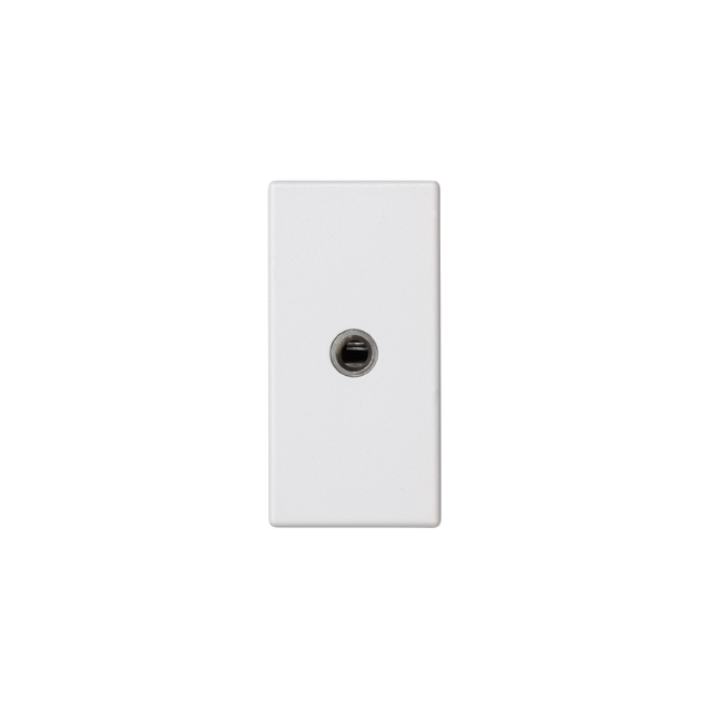 Simon Connect Płytka K45/2 gniazda mini-jack 225x45mm+wkład z. śrub. czysta biel