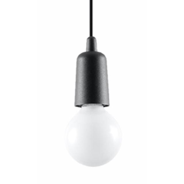 Sollux Lampa wisząca DIEGO 1 czarna SL.0572