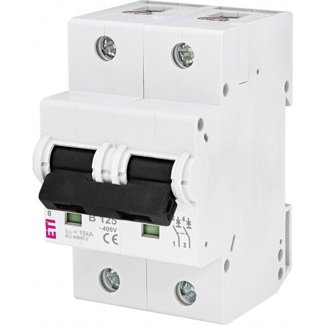 Wyłącznik nadprądowy MAT 10 2P B125A 002123733 ETI