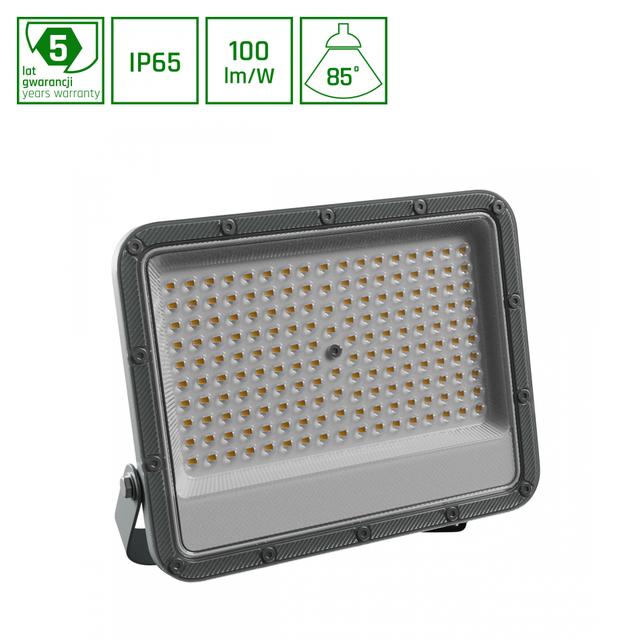NOCTIS MAX 2 NAŚWIETLACZ 100W NW 230V 85ST IP65 264X218X35 MM SZARY 5 LAT GWARANCJI