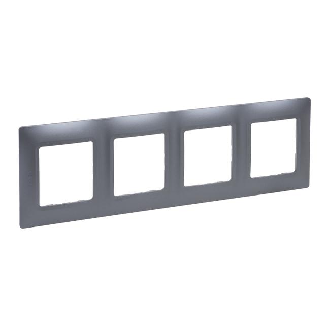 Niloe Selection - Ramka Poczwórna Stal 762054 LEGRAND