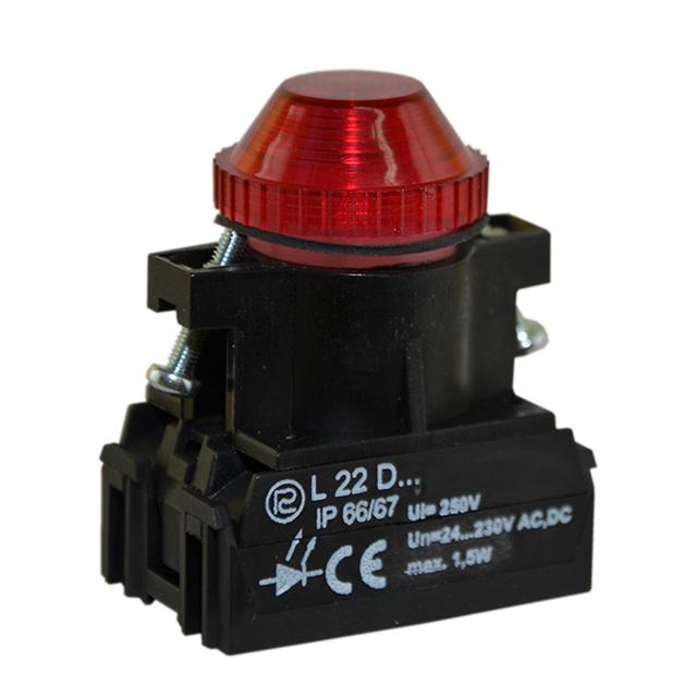 Lampka L22WDB/24V-230V czerwona