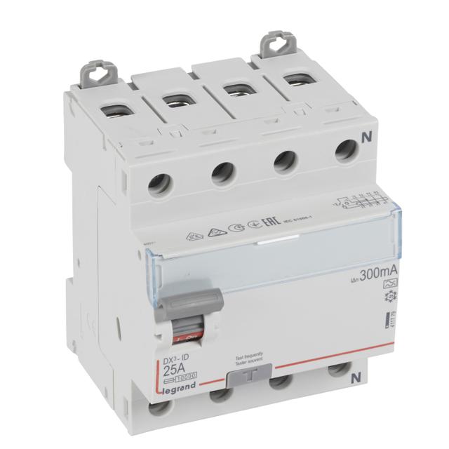 Wyłącznik Różnicowoprądowy 4P 25A 0,3A Typa P304 DX3 411779 LEGRAND