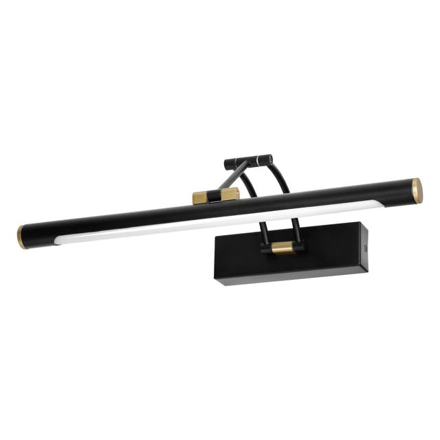 Kinkiet lampa nad lustro RICO LED 7W 770lm 4000K IP44 dł. 40 cm czarna ORNO