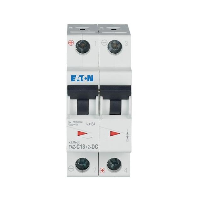 FAZ-C13/2-DC Wyłącznik nadprądowy 10kA DC C13A 2P 279139 EATON