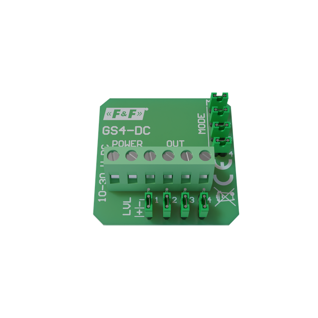 Moduł elektroniki 4-krotnego przycisku do panela szklanego 9-30V DC GS4-DC F&F