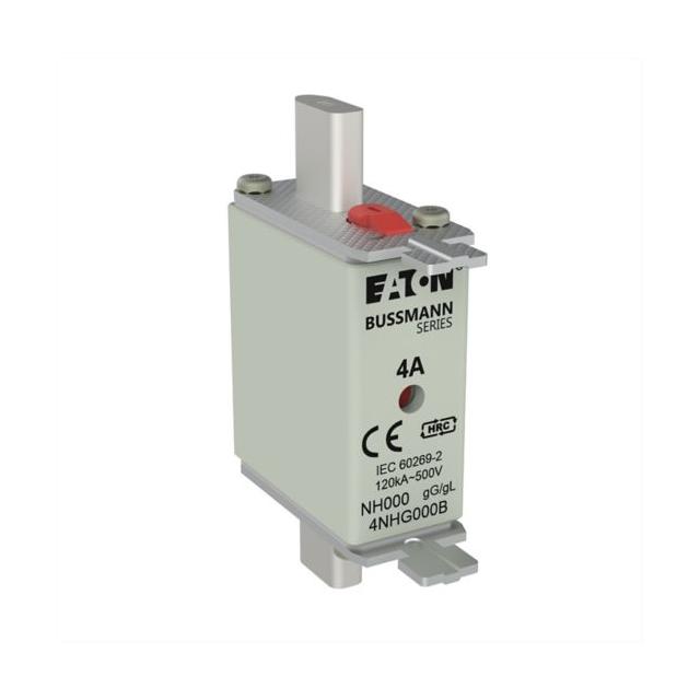 NH FUSE 4A 500V GG/GL SIZE 000 Wkładka NH000 4A 500V GL/GG podwójny wskaźnik 4NHG000B EATON
