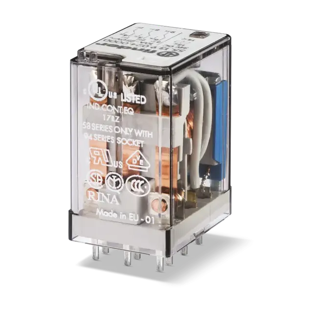 Miniaturowy przekaźnik przemysłowy 3 P ; 10A; 240V AC, 55.13.8.240.5000