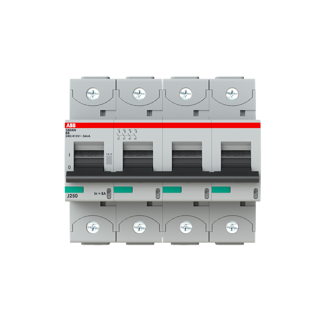 S804N-B8 Wyłącznika nadprądowy 36kA 4P B8A 2CCS894001R0085 ABB