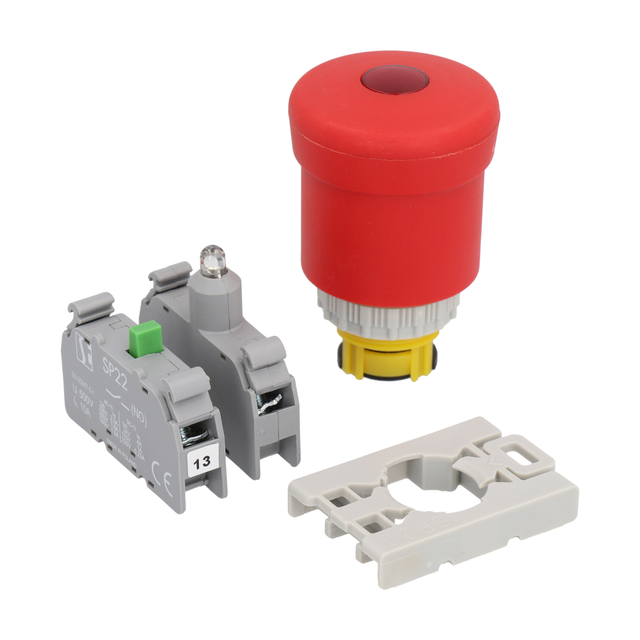 PRZYCISK BEZP. PODŚWIETLANY 1ZW 1ROZ STANDARD