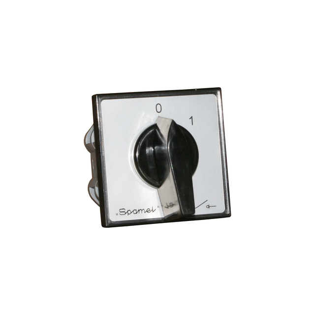 Łącznik Krzywkowy 16A, Przełącznik Dahlandera dwubiegowy, mocowanie do pulpitu czoło zamykane czarn