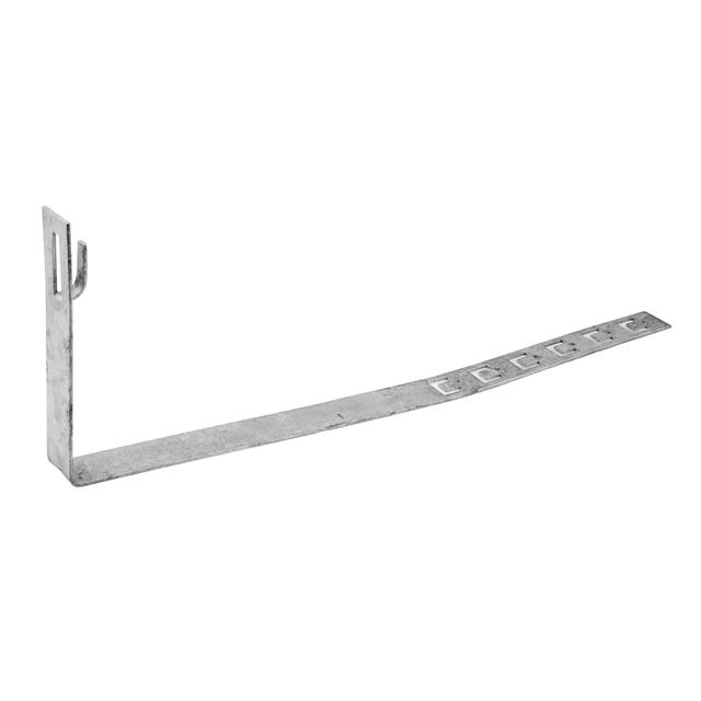 Uchwyt dachówkowy regulowany A = 42 cm (zacisk przez zagięcie) oc.ogniowy