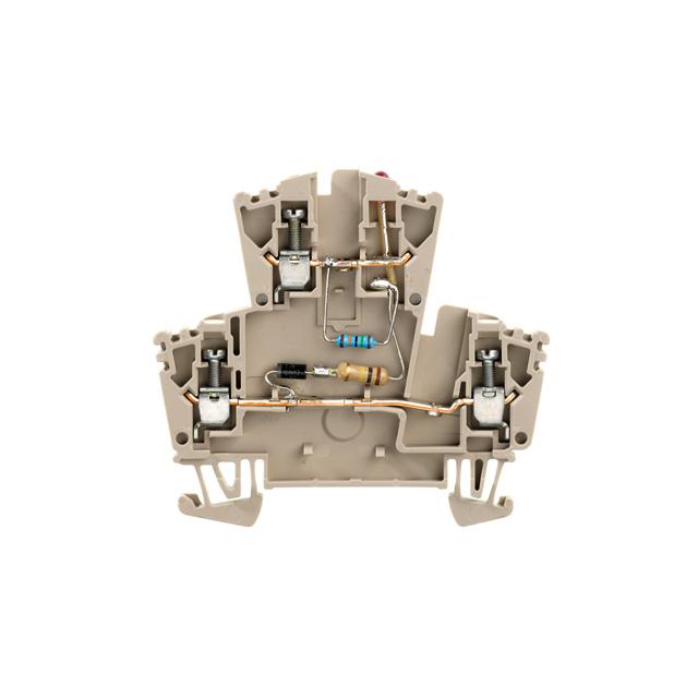 WDK 2.5 LD/RT 1D 2R 230 Złączki szynowe z elementami elektronicznymi /25szt./ WEIDMULLER