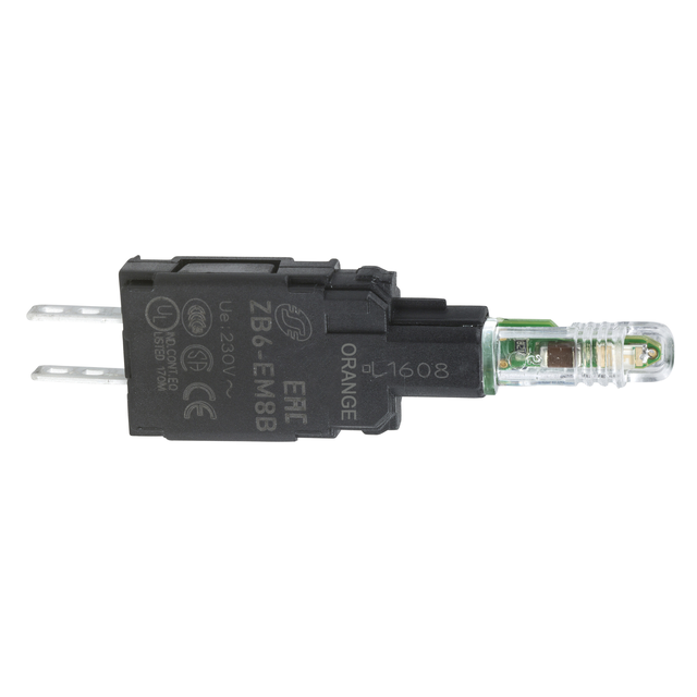 Harmony XB6 Wskaźnik świetlny pomarańczowy 230-240V LED standardowy Faston ZB6EM8B Schneider