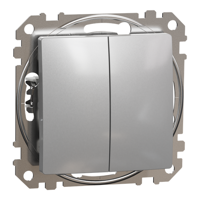 Sedna Design & Elements Łącznik podwójny schodowy srebrne aluminium SDD113108 Schneider
