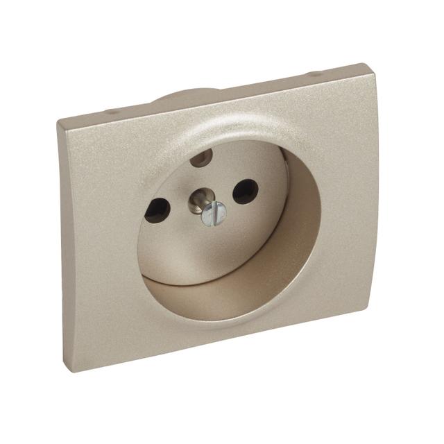 SISTENA LIFE PLAKIETKA TITAN GNIAZDA POJEDYNCZEGO 2P+Z Z PRZESŁONAMI STYKÓW, Legrand