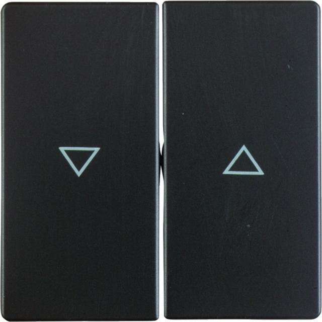 BERKER Q.x Klawisze z nadrukowany symbol strzałka do łącznika 2-klawiszowego antracyt aksamit 162560