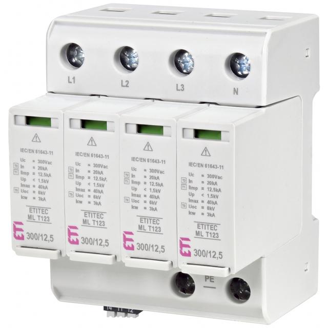 ETITEC ML T123 300/12,5 4+0 RC Ogranicznik przepięć T1, T2, T3 (B, C, D)