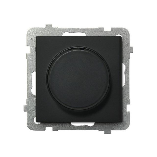 SONATA Ściemniacz uniwersalny do obciążenia żarowego, halogenowego oraz LED - kolor czarny metalik