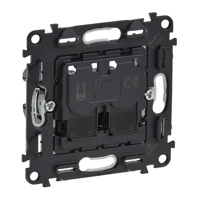 Valena Allure - Gniazdo Podwójne 2Xrj45 Kat.6 Stp 753047 LEGRAND