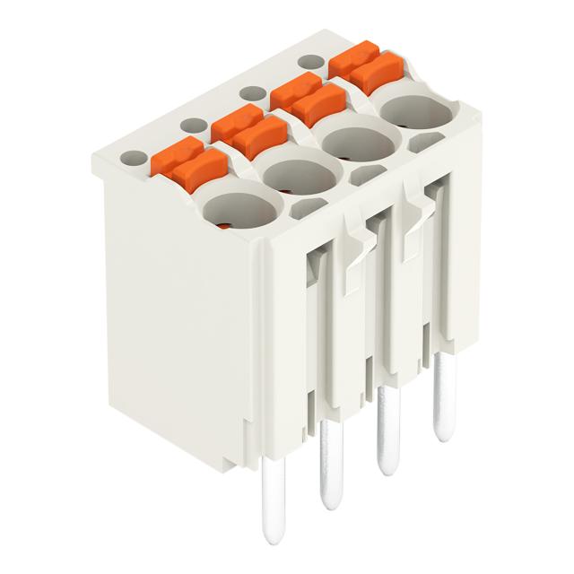 Gniazdo picoMAXeCOM raster 3,5mm 4‑biegunowe z prostymi pinami lutowniczymi bez płytki 2091‑1174 /200szt./ WAGO