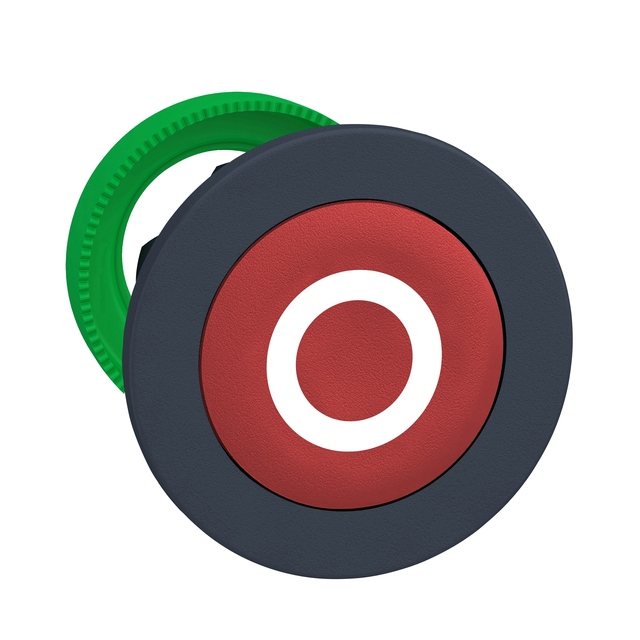 Harmony XB5 Główka przycisku bez podświetlenia kryty czerwony białe oznaczenie O