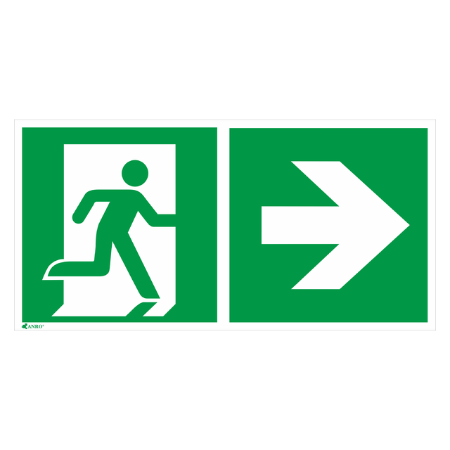 KIER.DO WYJŚ. PRAWO,PROSTO 150X300 FOLIA SAMOPRZYLEPNA FOTOLUMINESCENCYJNA