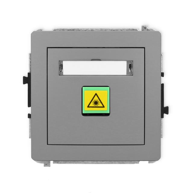 DECO Mechanizm gniazda światłowodowego/optycznego pojedynczego szary mat