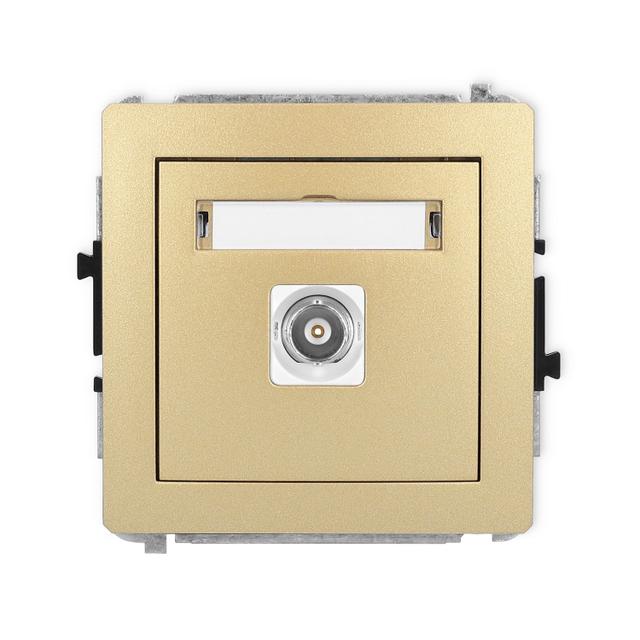 DECO Mechanizm gniazda pojedynczego BNC złoty