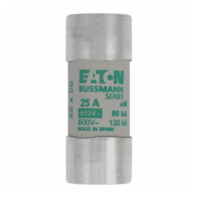 CYLINDRICAL FUSE 22 x 58 25A AM 690V AC Wkładka cylindryczna 22 x 58mm 25A AM 690V AC C22M25 EATON