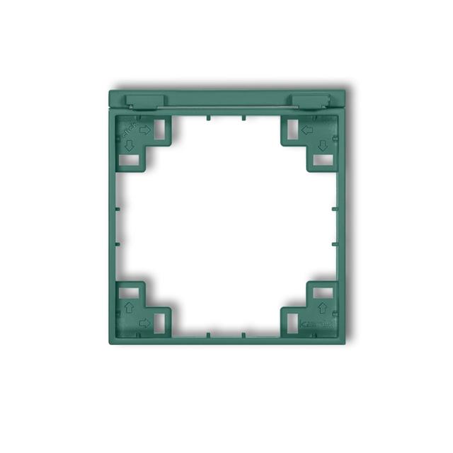 MINI SCHUKO Ramka pośrednia do gniazda bryzgoszczelnego z uziemieniem SCHUKO szmaragdowy KARLIK