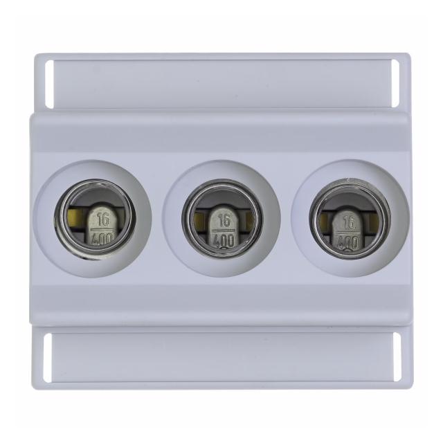 FUSE-BASE D01 3POL DIN HUT Podstawa bezpiecznikowa DII E27 3P szyna DIN TFRN01C EATON
