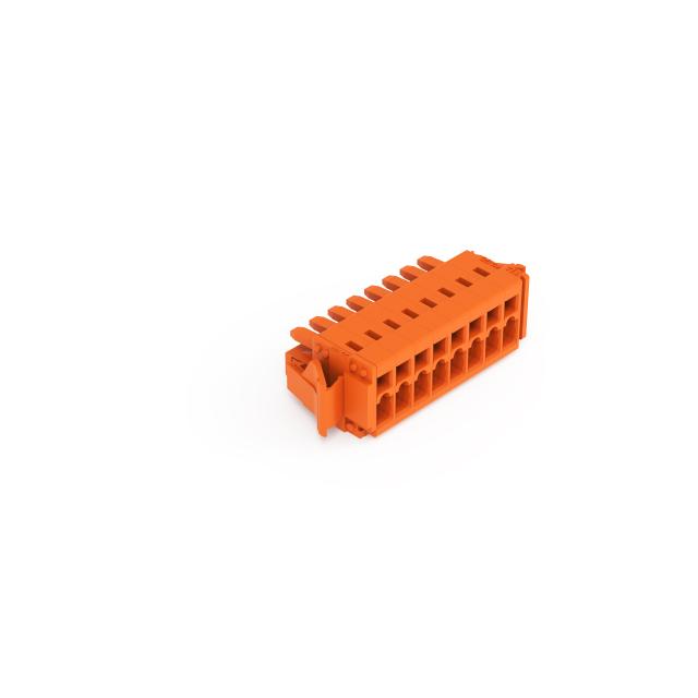 MCS-MINI Classic gniazdo 8-bieg. pomarańczowe raster 3,81 mm /50szt./ WAGO