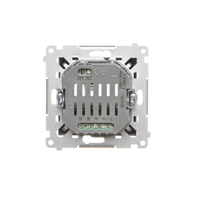 Simon 54 GO Ściemniacz do żarówek LED-owych, 230 V [Wi-Fi] brąz mat DESL1W.01/46 KONTAKT